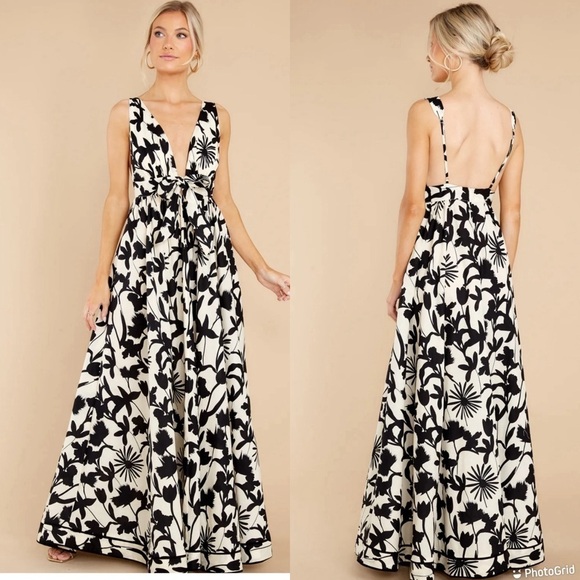 Aakaa Multi Print Maxi Dress - Picture 1 of 8